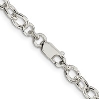 Sterling Silver 5.75mm Oval Cable Chain view 3