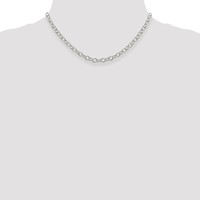 Sterling Silver 5.75mm Oval Cable Chain view 4