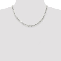 Sterling Silver 5.75mm Oval Cable Chain view 4