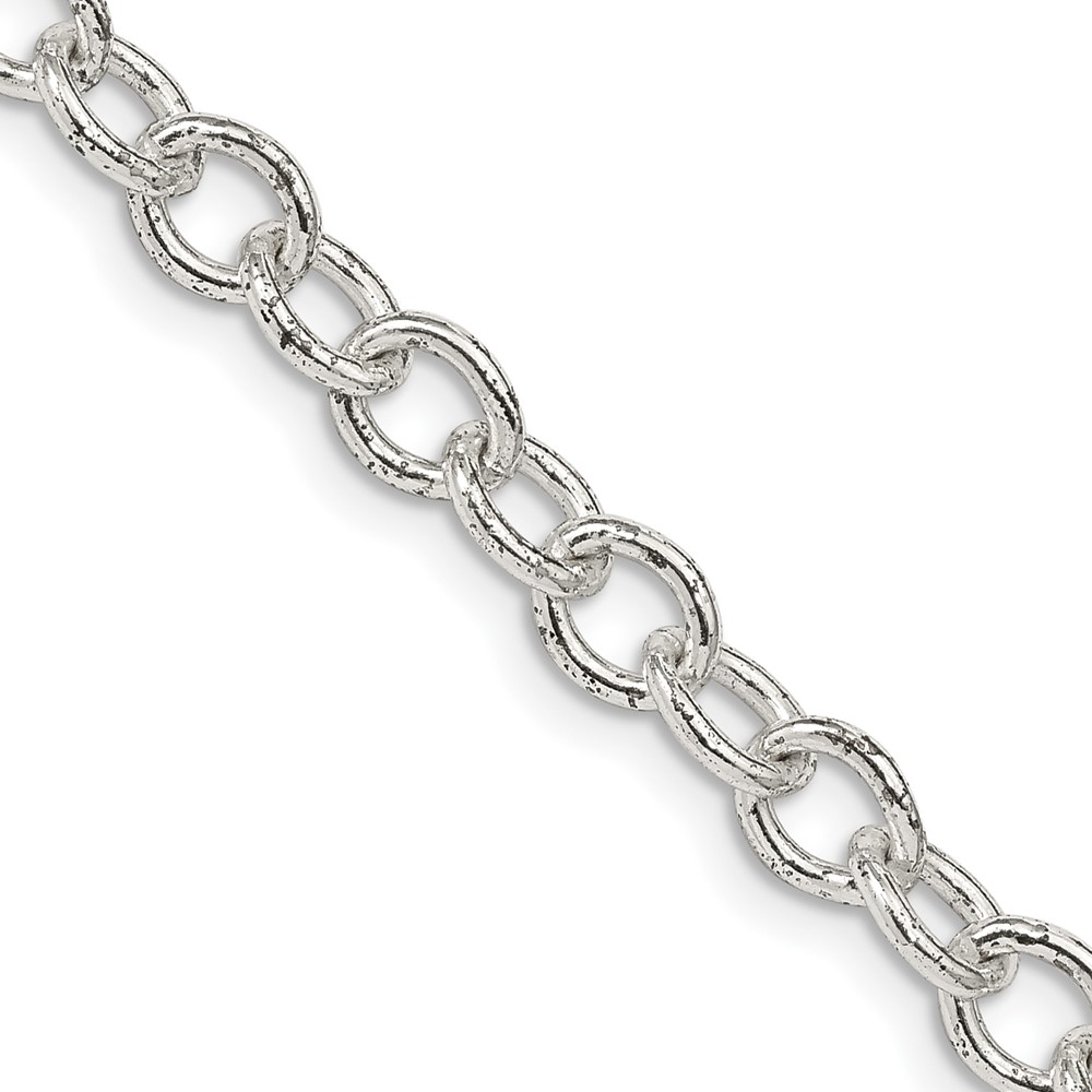 Sterling Silver 5.75mm Oval Cable Chain (QFC96-18)