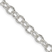 Sterling Silver 5.75mm Oval Cable Chain view 1