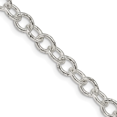 Sterling Silver 5.75mm Oval Cable Chain
