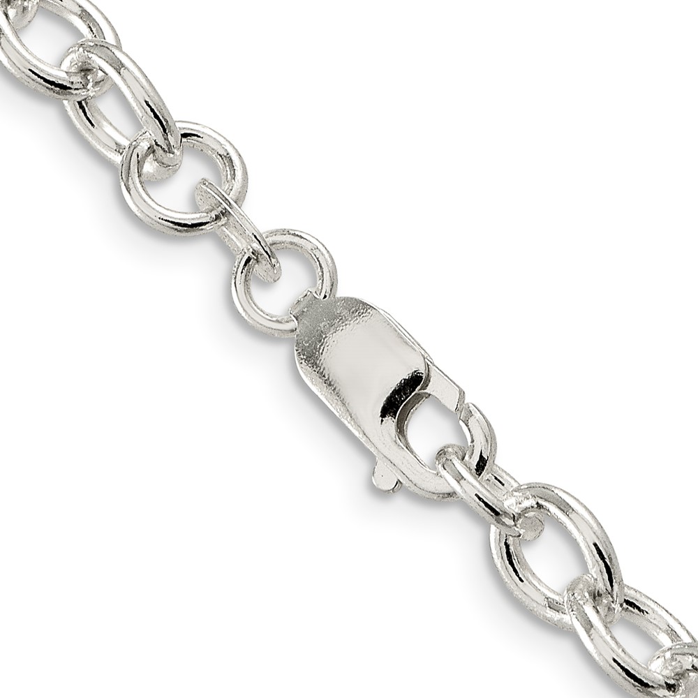 Sterling Silver 6.8mm Oval Cable Chain (QFC97-18)