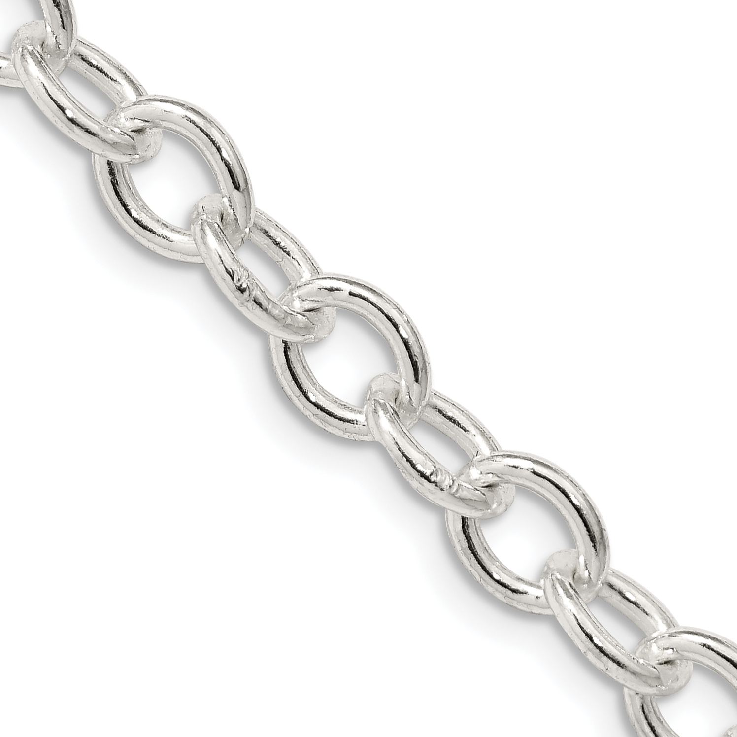 Sterling Silver 6.8mm Oval Cable Chain (QFC97-20)