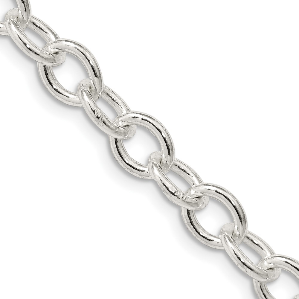 Sterling Silver 6.8mm Oval Cable Chain (QFC97-20)