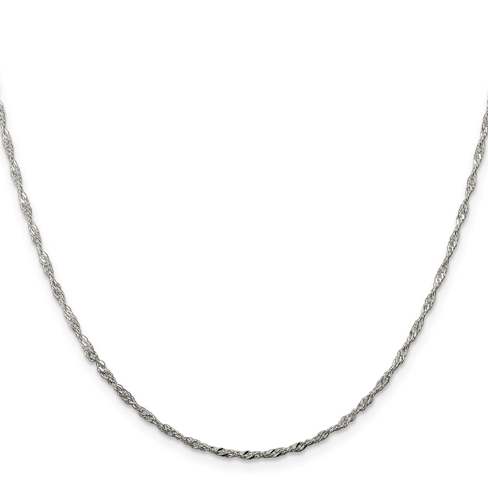 Sterling Silver 1.75mm Singapore Chain (QFC98-26)