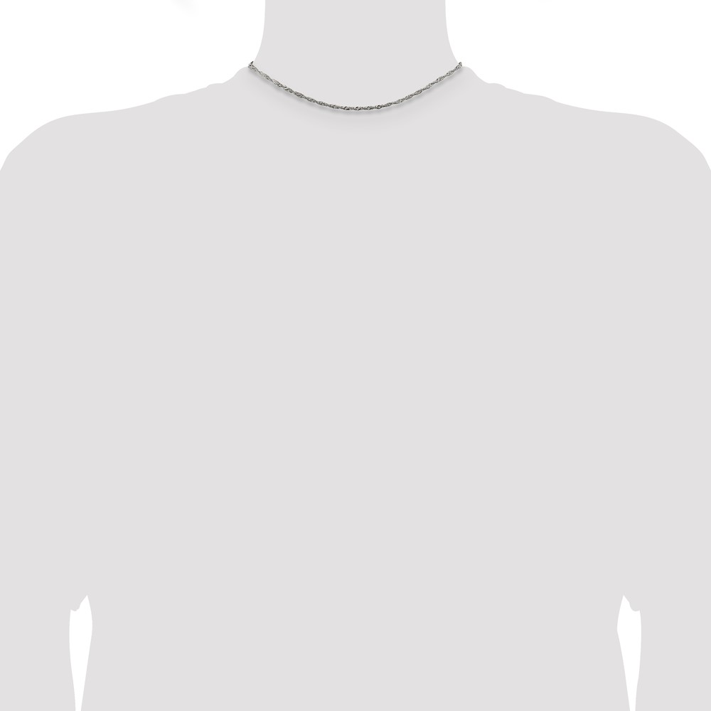 Sterling Silver 1.75mm Singapore Chain (QFC98-14)