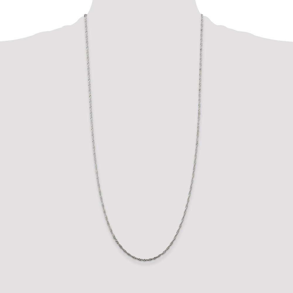 Sterling Silver 1.75mm Singapore Chain (QFC98-30)