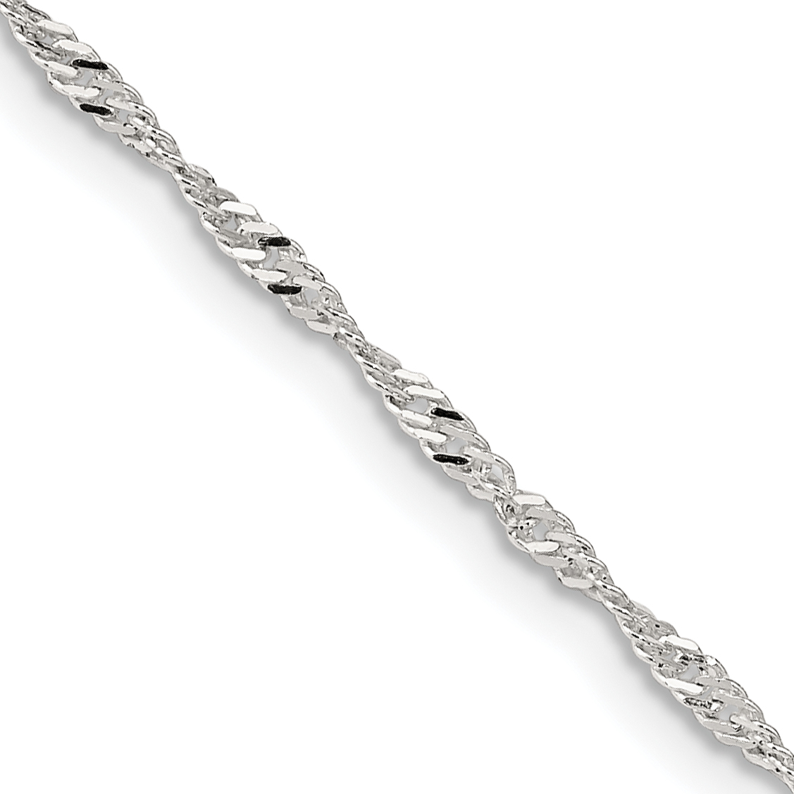 Sterling Silver 1.75mm Singapore Chain (QFC98-24)