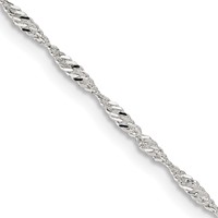 Sterling Silver 1.75mm Singapore Chain view 1