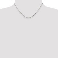 Sterling Silver 2mm Singapore Chain view 4