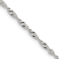 Sterling Silver 2mm Singapore Chain view 1