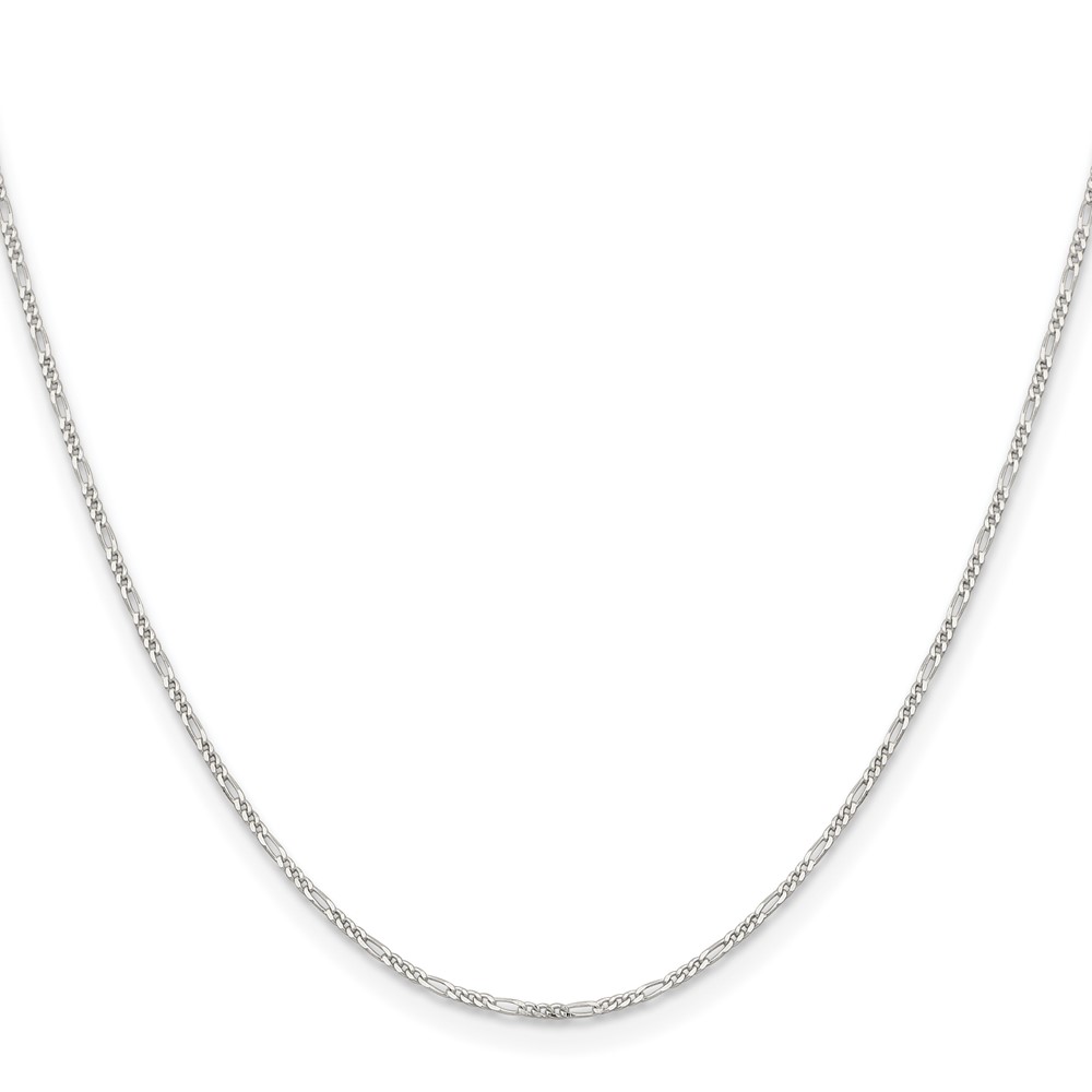 Sterling Silver 1.2mm Figaro Chain (QFG035-18)