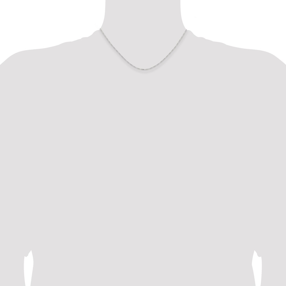 Sterling Silver 1.2mm Figaro Chain (QFG035-16)