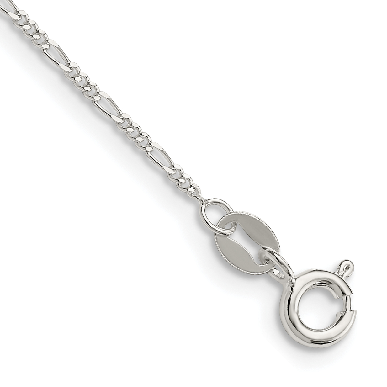 Sterling Silver 1.2mm Figaro Chain (QFG035-7)