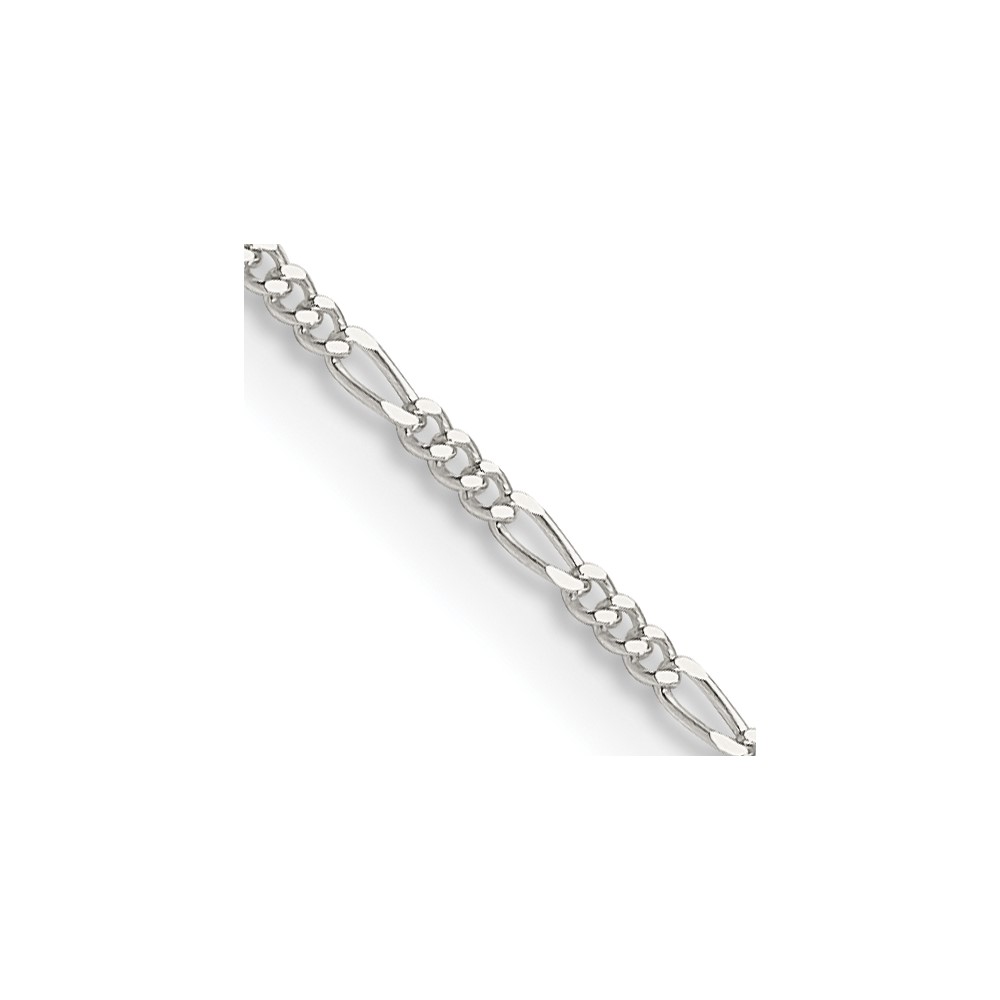 Sterling Silver 1.2mm Figaro Chain (QFG035-16)