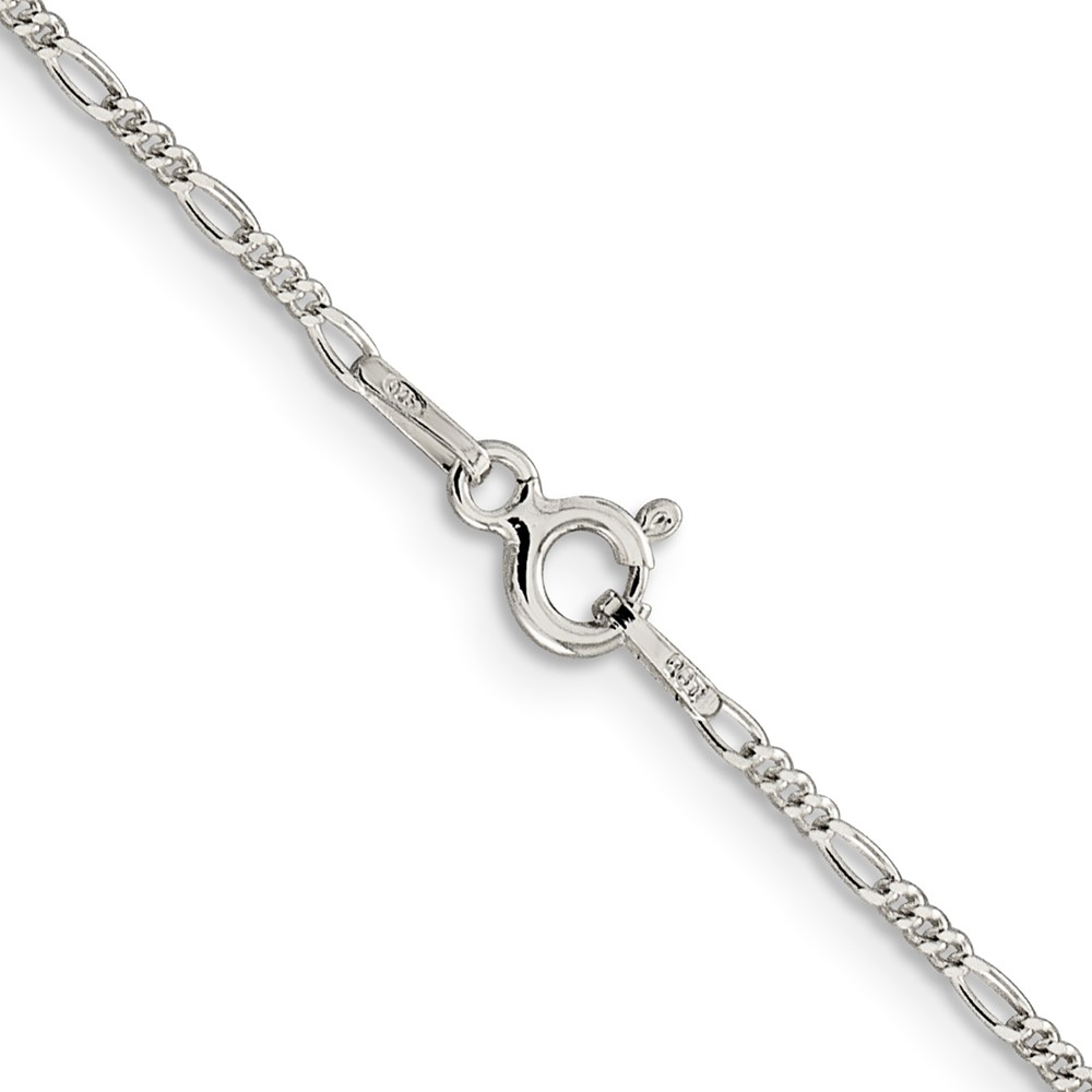 Sterling Silver 1.4mm Figaro Chain (QFG040-22)