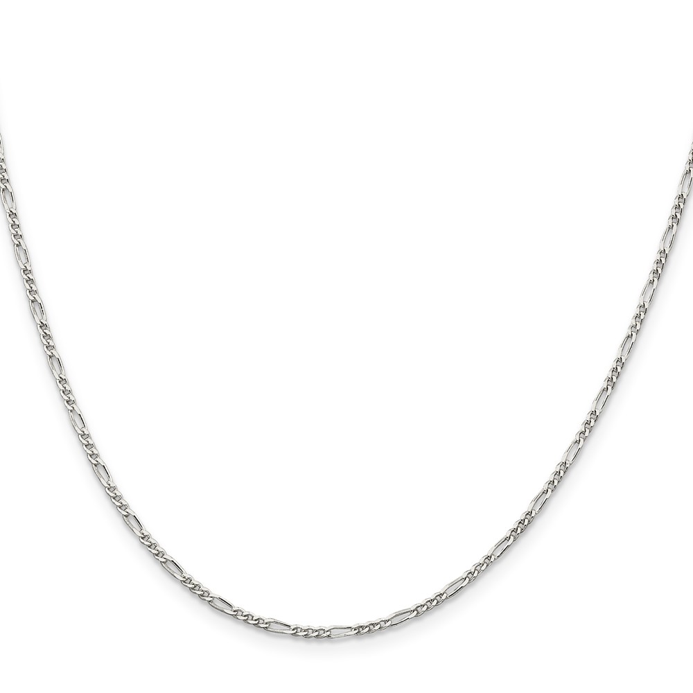 Sterling Silver 1.75mm Figaro Chain (QFG050-20)