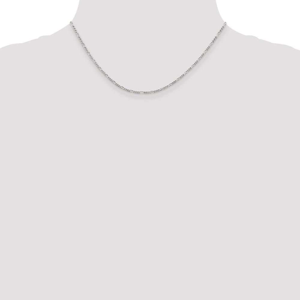Sterling Silver 1.75mm Figaro Chain (QFG050-16)