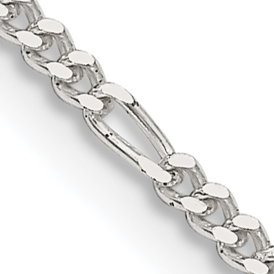 Sterling Silver 1.75mm Figaro Chain (QFG050-14)