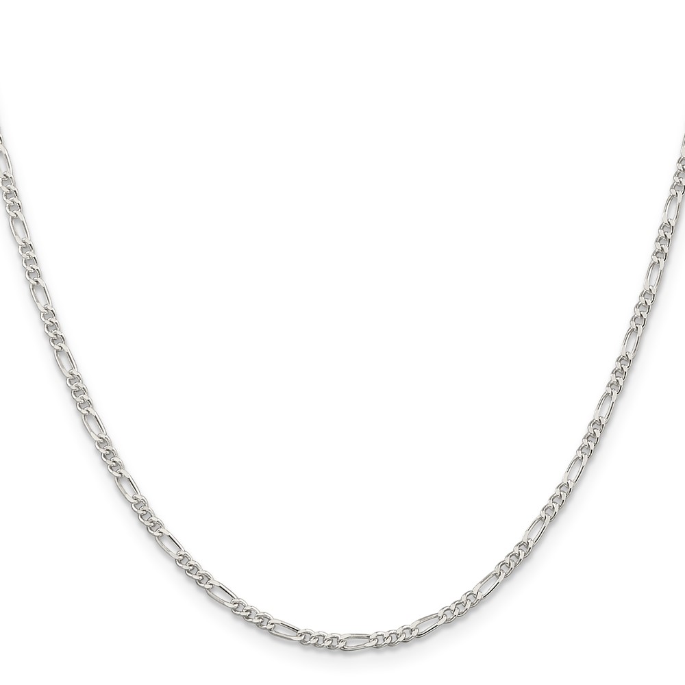 Sterling Silver 2.25mm Figaro Chain (QFG060-30)
