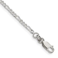 Sterling Silver 2.25mm Figaro Chain view 1