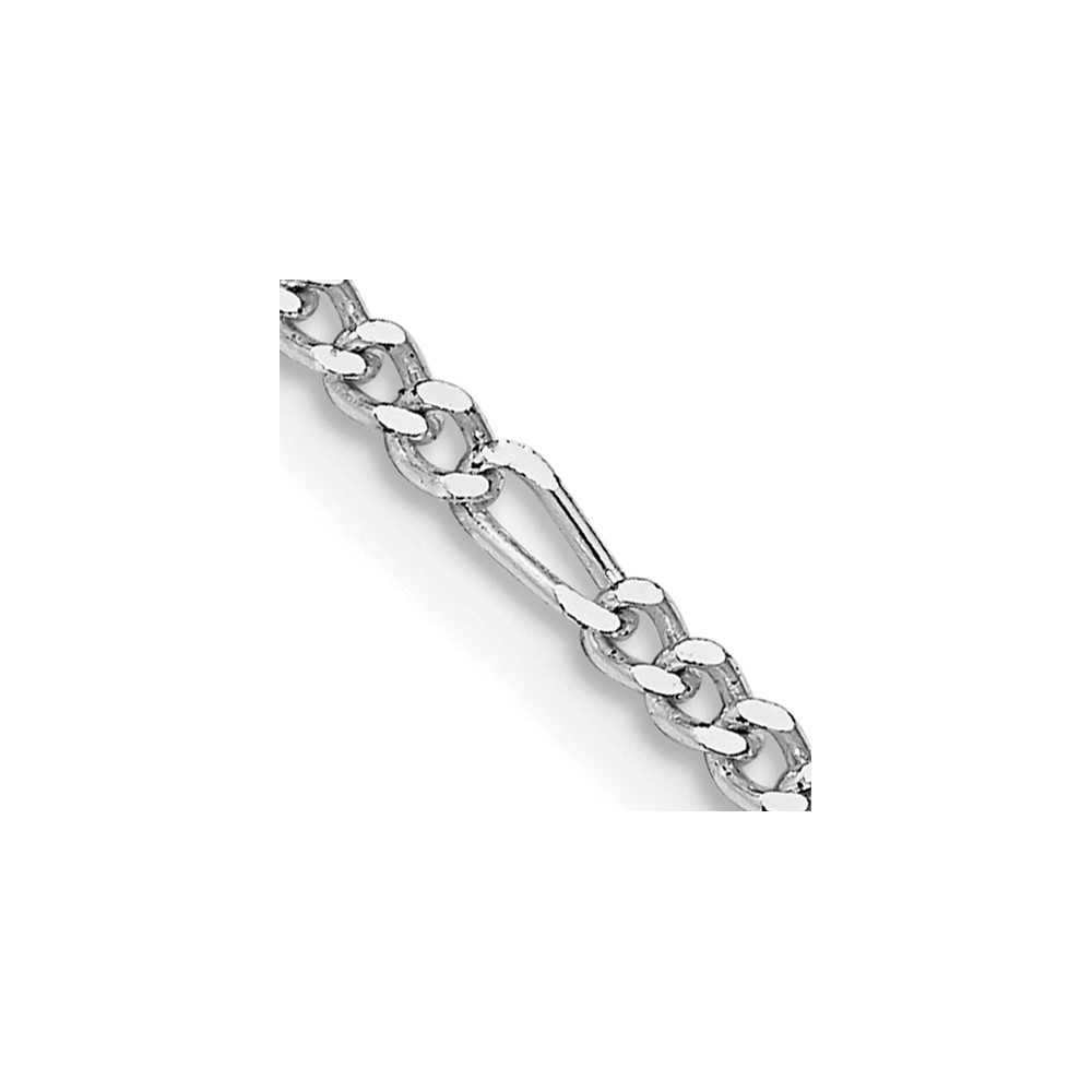 Sterling Silver Rhodium-plated 2.25mm Figaro Chain (QFG060R-16)