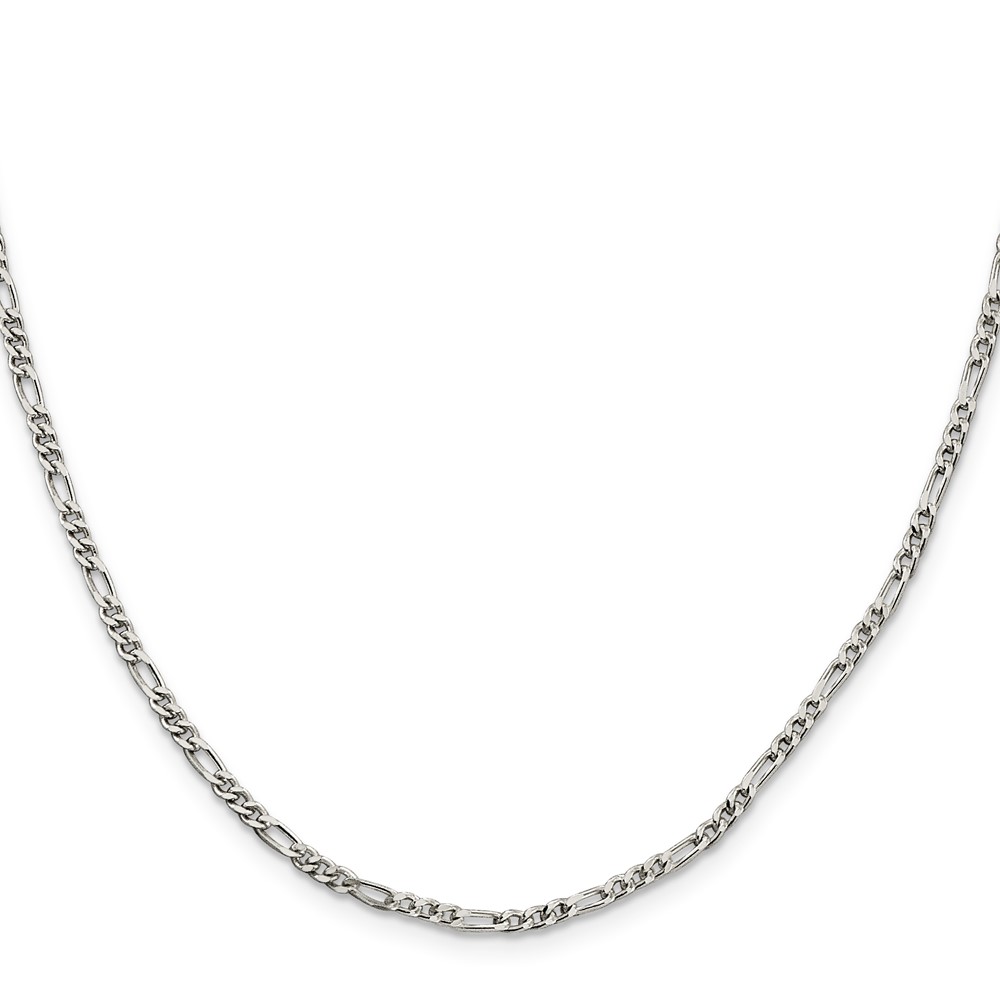 Sterling Silver 2.5mm Figaro Chain (QFG070-30)