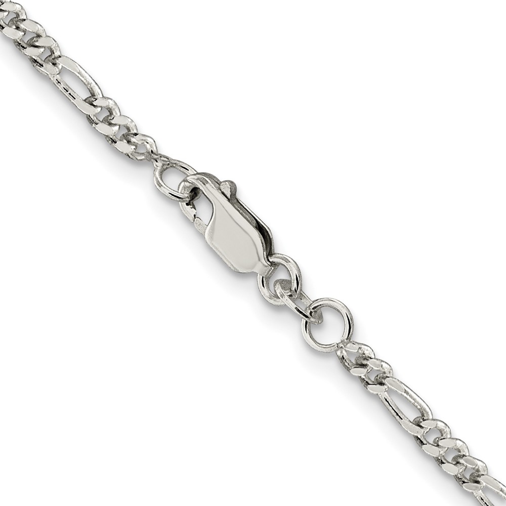 Sterling Silver 2.5mm Figaro Chain (QFG070-30)