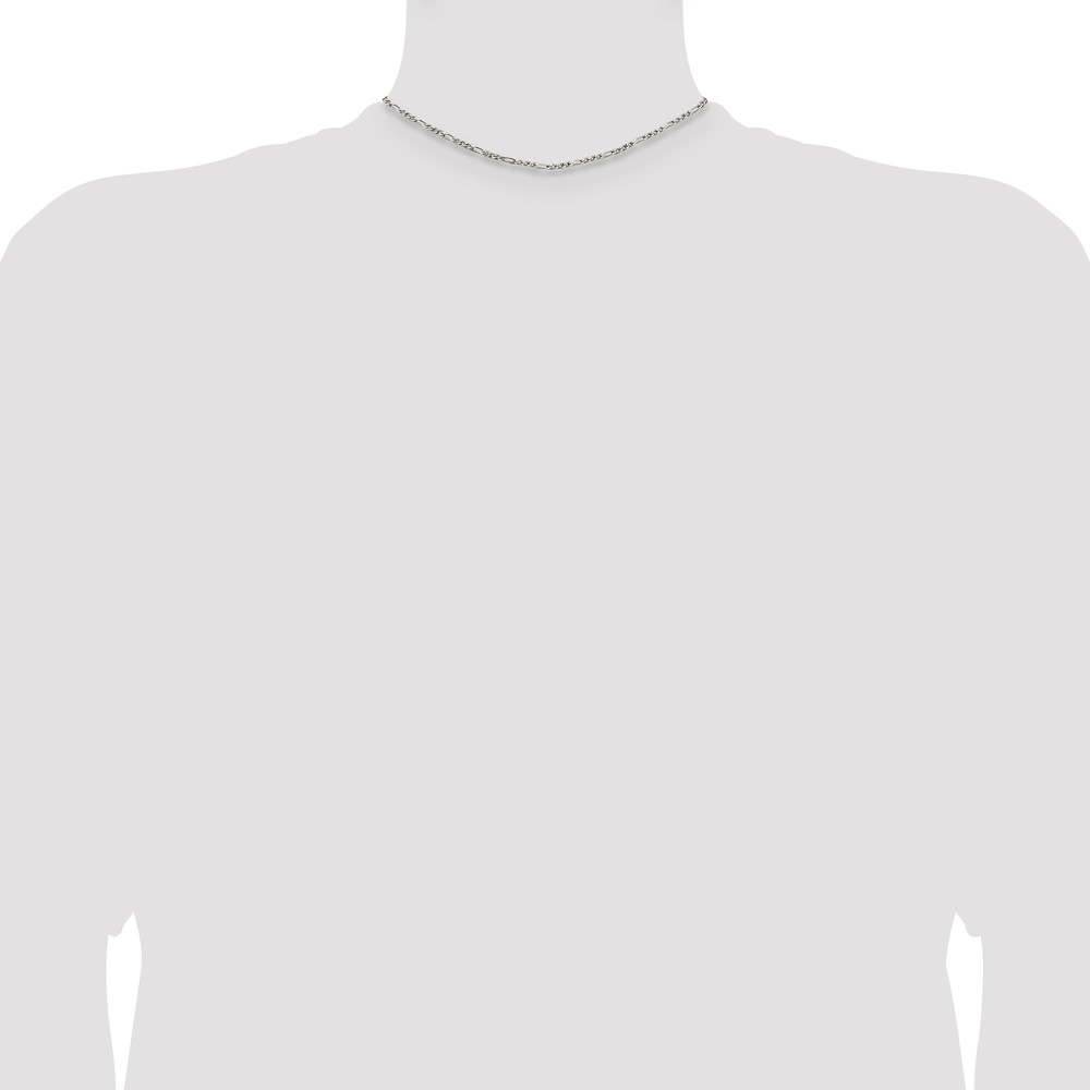 Sterling Silver 2.5mm Figaro Chain (QFG070-14)