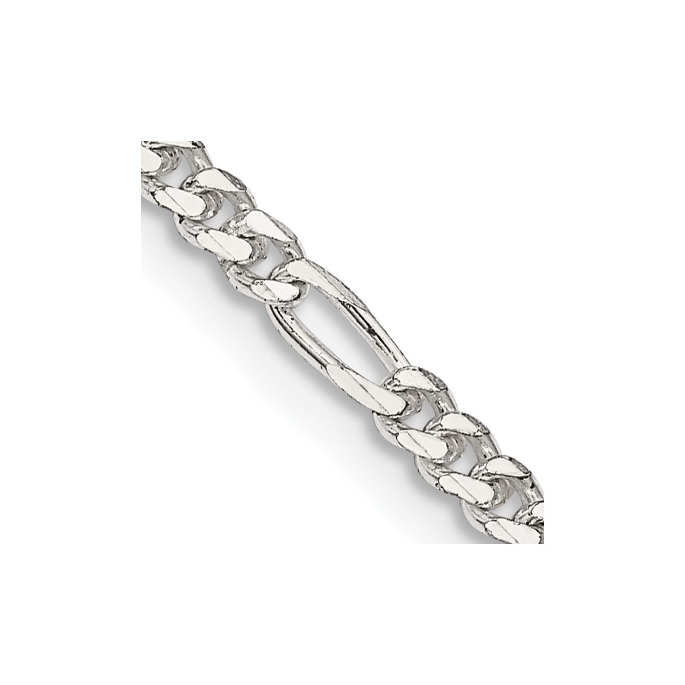 Sterling Silver 2.85mm Figaro Chain (QFG080-14)