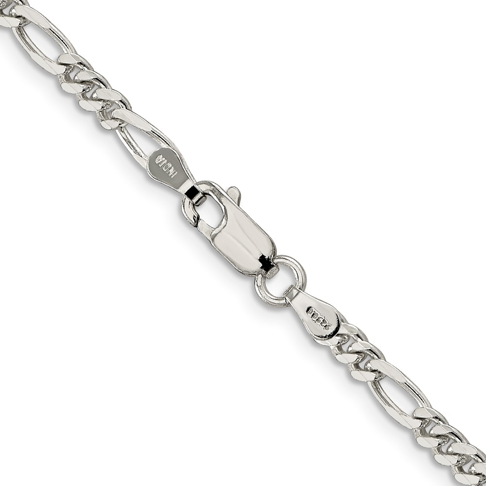 Sterling Silver 3.5mm Figaro Chain (QFG100-24)