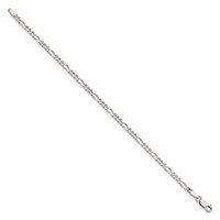 Sterling Silver 3.5mm Figaro Chain view 2