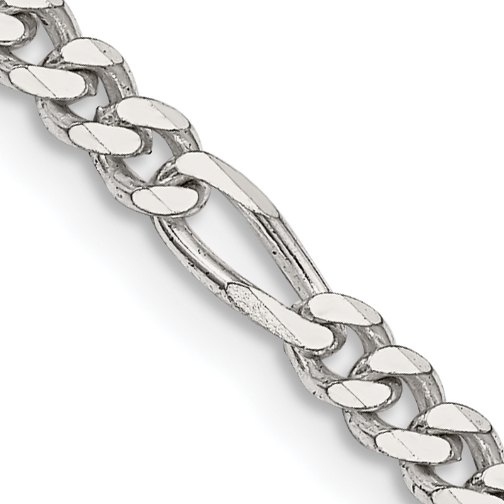 Sterling Silver 3.5mm Figaro Chain (QFG100-16)