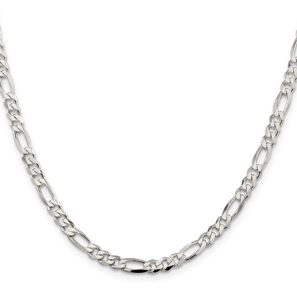 Sterling Silver 4.5mm Figaro Chain (QFG120-20)