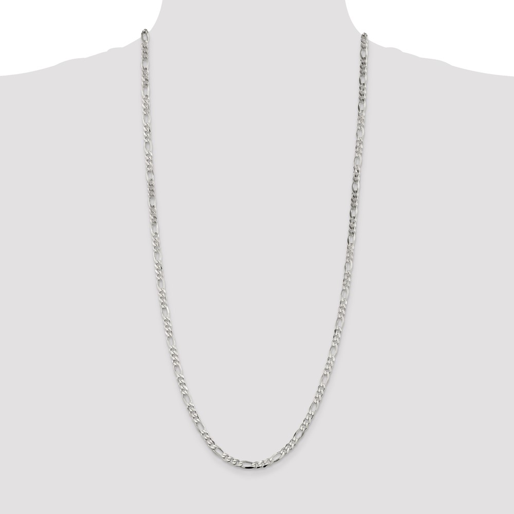 Sterling Silver 4.5mm Figaro Chain (QFG120-30)