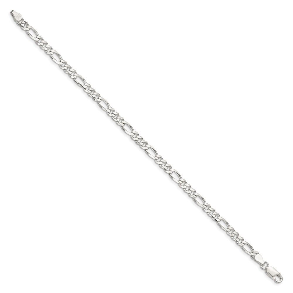 Sterling Silver 4.5mm Figaro Chain (QFG120-8)