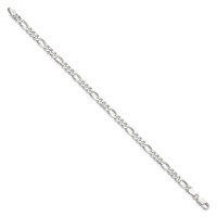 Sterling Silver 4.5mm Figaro Chain view 2