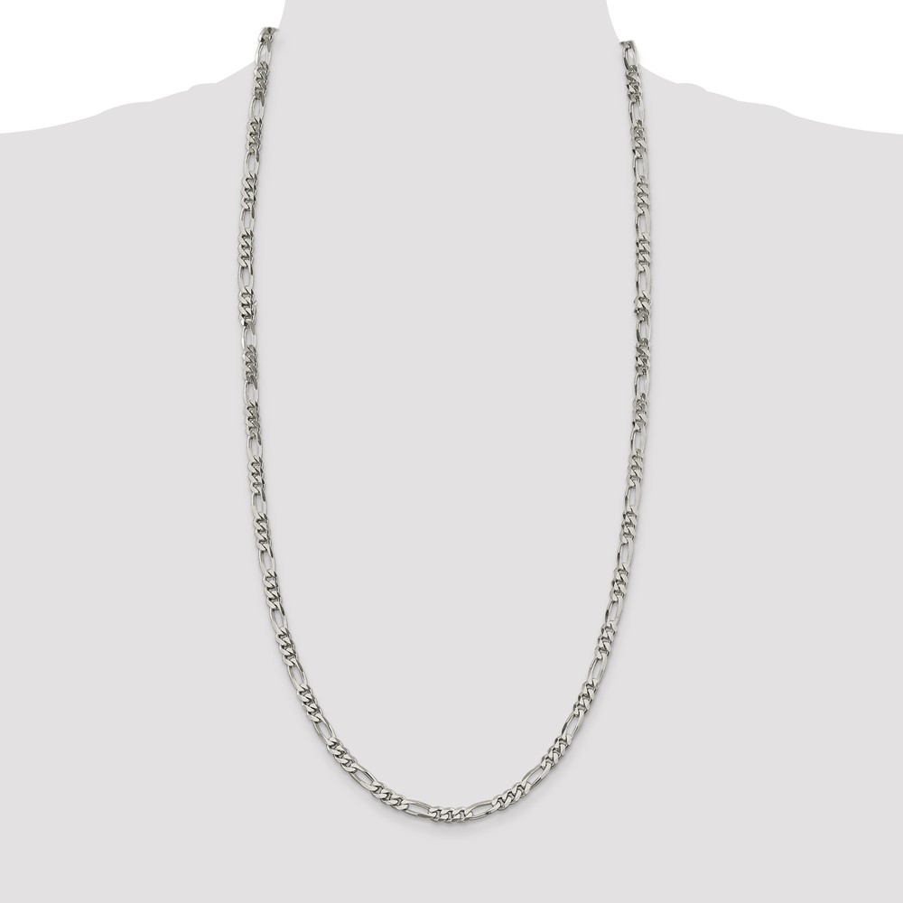 Sterling Silver 5.5mm Figaro Chain (QFG150-30)