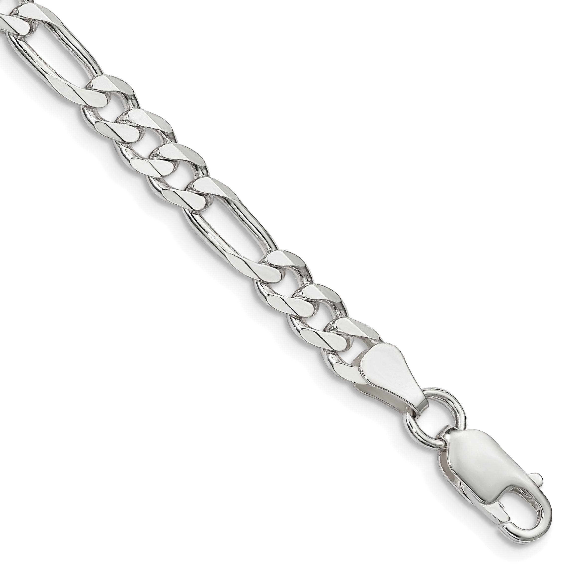 Sterling Silver 5.5mm Figaro Chain (QFG150-7)