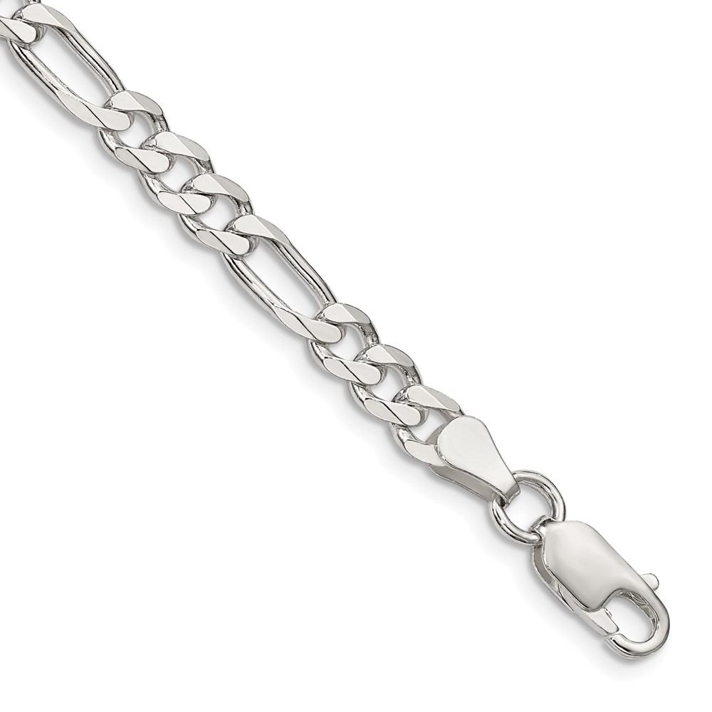 Sterling Silver 5.5mm Figaro Chain (QFG150-7)
