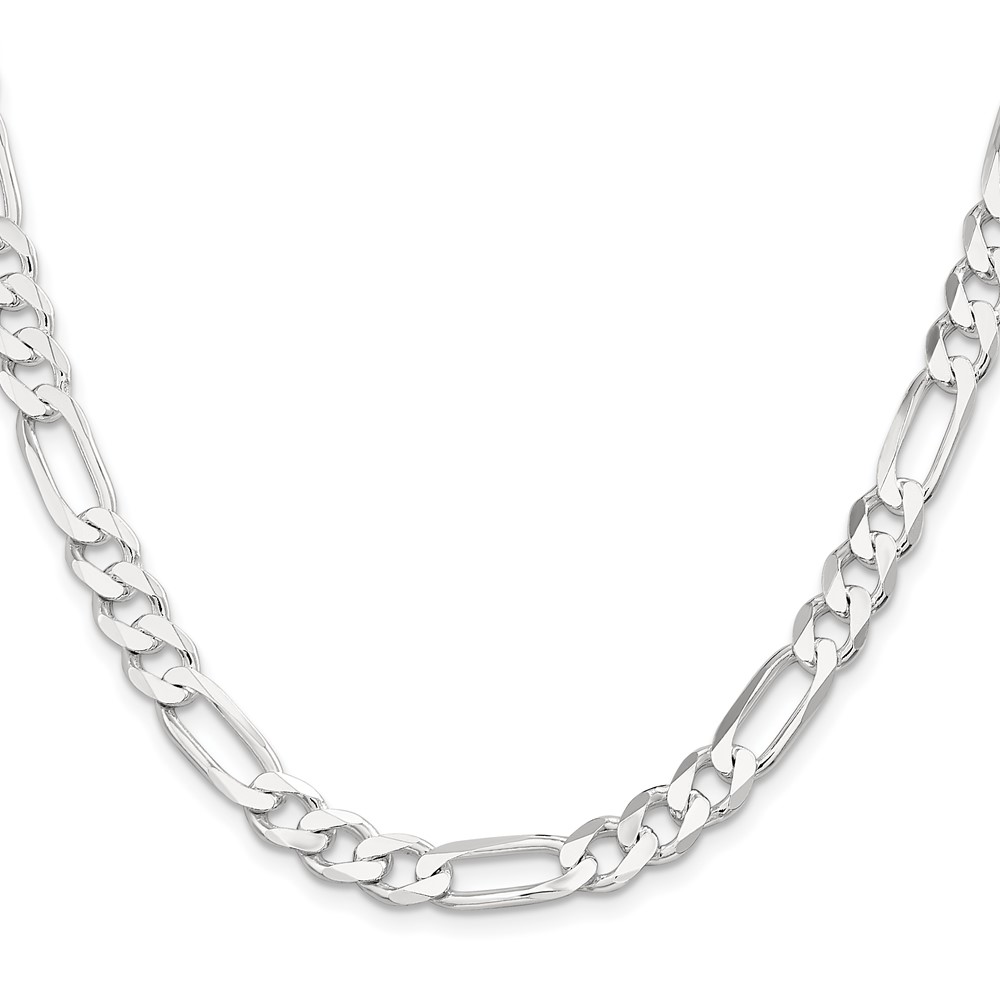 Sterling Silver 7.5mm Figaro Chain (QFG200-30)