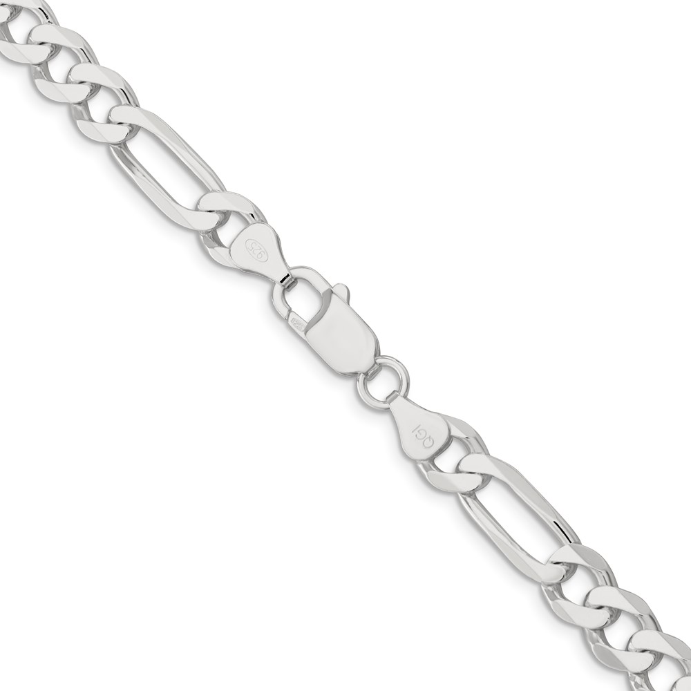 Sterling Silver 7.5mm Figaro Chain (QFG200-30)