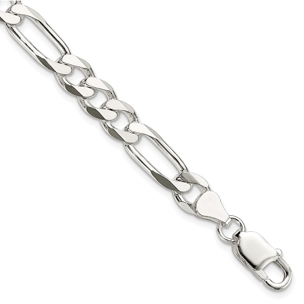 Sterling Silver 7.5mm Figaro Chain (QFG200-7)