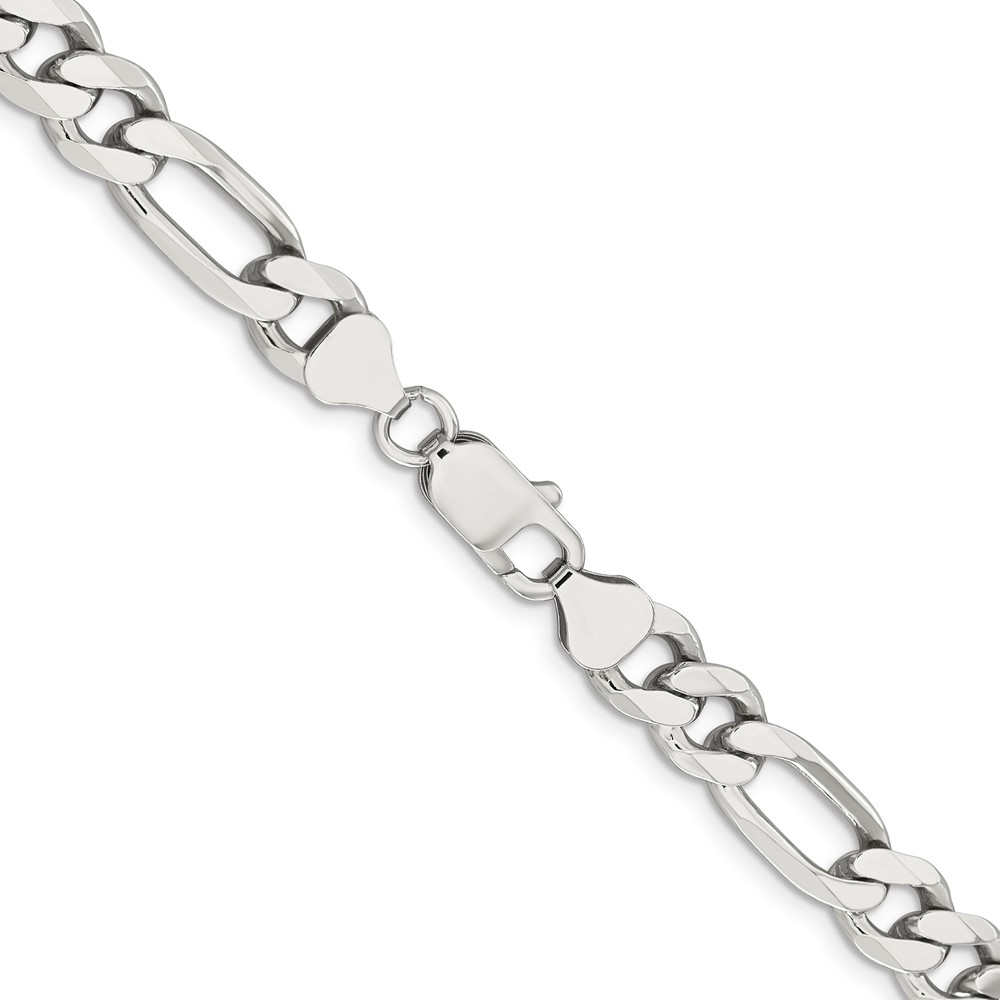 Sterling Silver 8mm Figaro Chain (QFG220-28)