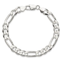 Sterling Silver 8mm Figaro Chain view 3