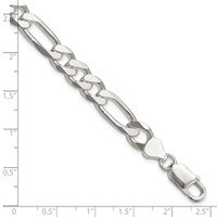 Sterling Silver 8mm Figaro Chain view 4