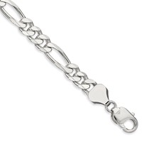 Sterling Silver 8mm Figaro Chain view 1