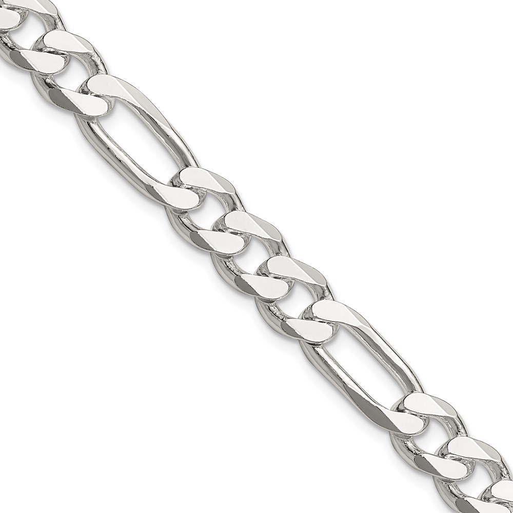 Sterling Silver 8mm Figaro Chain (QFG220-26)