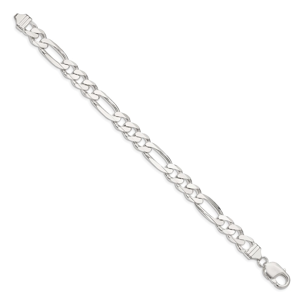 Sterling Silver 9mm Figaro Chain (QFG250-8)